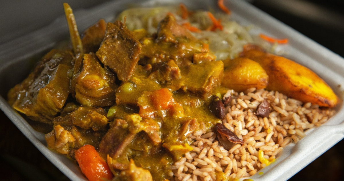 Authentic Caribbean fall homestyle meals and gourmet rum cakes served at Island Flavors and Tings in Gulfport, Florida.